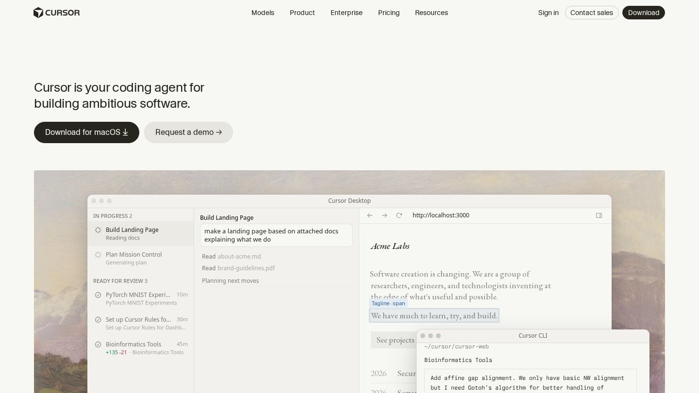 Cursor official website