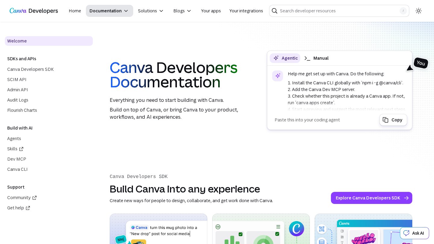 Canva official website
