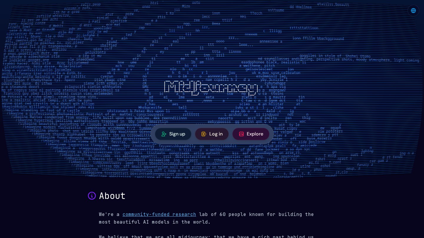 Midjourney official website