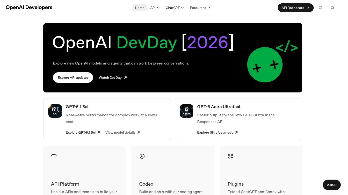 GPT (OpenAI) official website