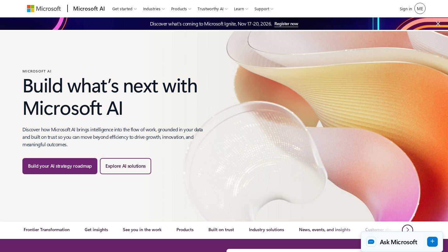 Microsoft official website