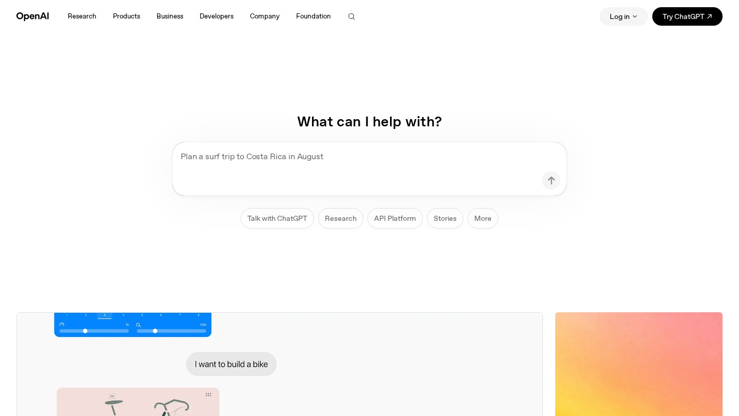 OpenAI official website