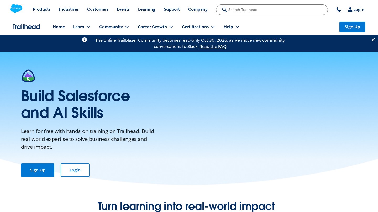 Salesforce official website
